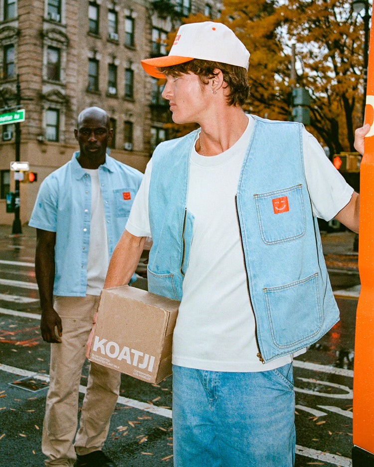 KOATJI Denim Vest – Dinner Service NY