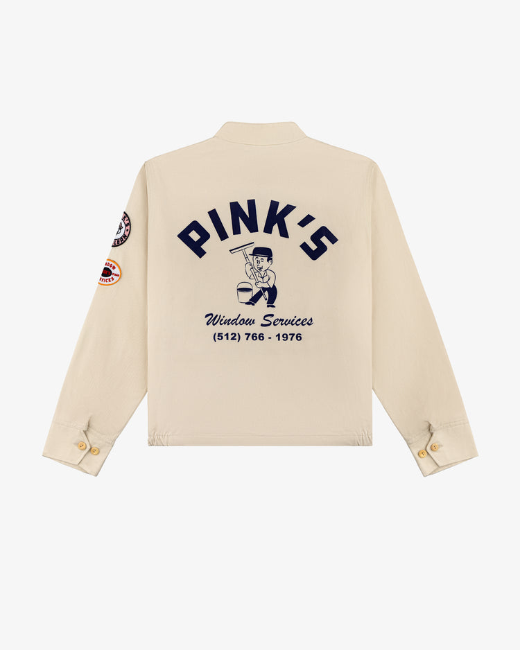 Pink's Window Services Racing Jacket – Dinner Service NY