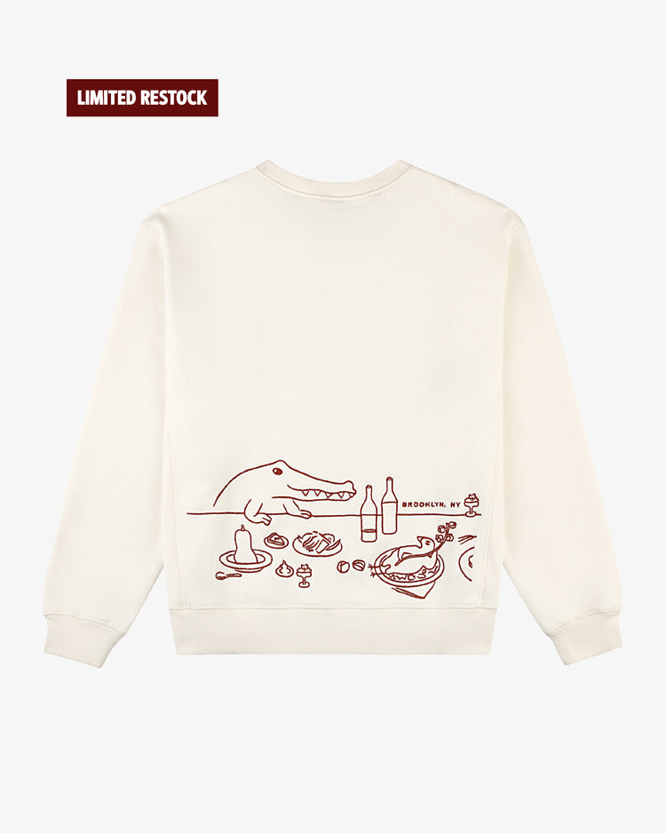 Le Crocodile Crewneck – Dinner Service NY