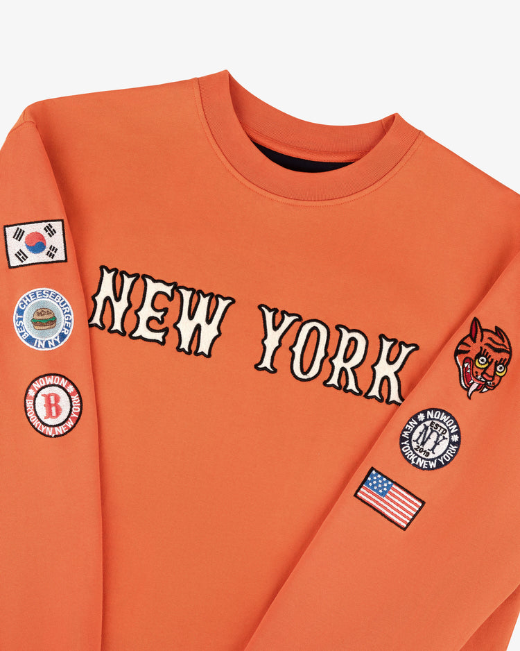 Nowon New York Crewneck (Orange) – Dinner Service NY