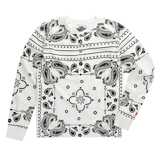 DSNY Magnified Paisley Henley